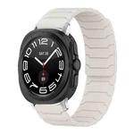 For Samsung Galaxy Watch Ultra / Ultra 2025 xDfind Magnetic Silicone Watch Band(Starlight)