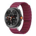 For Samsung Galaxy Watch8 / 8 Classic xDfind Magnetic Silicone Watch Band(Wine Red)