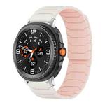 For Samsung Galaxy Watch8 / 8 Classic xDfind Magnetic Silicone Watch Band(Starlight Pink Sand)