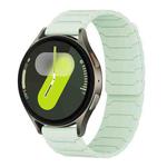 For Samsung Galaxy Watch 7 / 6 / 5 / FE xDfind Magnetic Silicone Watch Band(Mint Green)