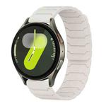 For Samsung Galaxy Watch 7 / 6 / 5 / FE xDfind Magnetic Silicone Watch Band(Starlight)