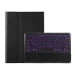 For Xiaomi Pad 7S Pro 12.5 inch Ultra-thin Detachable Backlight Bluetooth Keyboard Leather Tablet Case with Touchpad(Black)