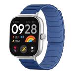 For Xiaomi Smart Band 9 Pro/8 Pro/Redmi Watch 5/4 xDfind Magnetic Silicone Watch Band(Navy Blue)