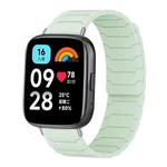 For Redmi Watch 3 Active / Watch 3 Lite xDfind Magnetic Silicone Watch Band(Mint Green)