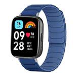 For Redmi Watch 3 Active / Watch 3 Lite xDfind Magnetic Silicone Watch Band(Navy Blue)