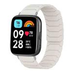 For Redmi Watch 3 Active / Watch 3 Lite xDfind Magnetic Silicone Watch Band(Starlight)