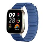 For Redmi Watch 3 xDfind Magnetic Silicone Watch Band(Navy Blue)