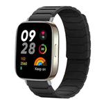 For Redmi Watch 3 xDfind Magnetic Silicone Watch Band(Black)