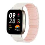 For Redmi Watch 3 xDfind Magnetic Silicone Watch Band(Starlight Pink Sand)