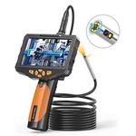 TESLONG NTS300 5 Inch Large Screen Industrial Endoscope Auto Repair Tools, Model:Rotating 8.5mm Dual Lens / 3m