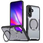 For Samsung Galaxy M56 5G / F56 5G Metal 360 Degree Rotation Holder MagSafe Phone Case(Grey)