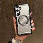 For Samsung Galaxy S25+ / S24+ 5G Metal 360 Degree Rotation Holder MagSafe Phone Case(Grey)