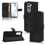 For Fujitsu Arrows Alpha F-51F Skin Feel Magnetic Flip Leather Phone Case(Black)