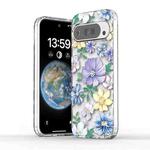 For Google Pixel 10 Pro Electroplated Symphony Phone Case(Green Grass Flower)