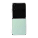 For Xiaomi Mix Flip 2 Silver Frame Morandi Leather Texture Phone Case(Green)
