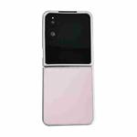 For Xiaomi Mix Flip 2 Silver Frame Morandi Leather Texture Phone Case(Pink)