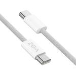 ZGA CB06 60W Type-C to Type-C Fast Charging Braided Data Cable, Length: 1m(White)