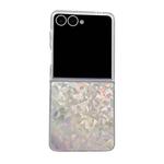 For Samsung Galaxy Z Flip7 5G Transparent Edge PC Folding Phone Case(Northern Lights)