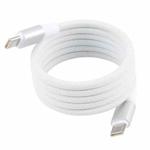 ZGA CB13 60W Type-C to Type-C Aluminum Alloy Magnetic Data Cable, Length: 1m(White)