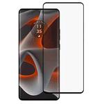 For Motorola Edge 50 Pro Full Glue 9H HD 3D Curved Edge Tempered Glass Film(Black)