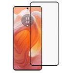 For Motorola Edge 50 Ultra Full Glue 9H HD 3D Curved Edge Tempered Glass Film(Black)