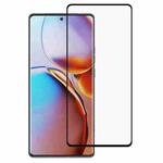 For Motorola Moto X40 Full Glue 9H HD 3D Curved Edge Tempered Glass Film(Black)