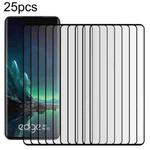 For Motorola Edge 40 Neo 25pcs Full Glue 9H HD 3D Curved Edge Tempered Glass Film(Black)