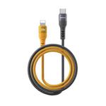 REMAX CB16 PD30W Type-C to 8 Pin Macaron Braided Fast Charging Data Cable, Length: 1.2m(Black Orange)