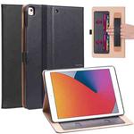 For iPad 10.2 2021 / 2020 / 2019 / Pro 10.5 Retro Pattern TPU + PU Leather Case with Holder & Card Slots(Black)