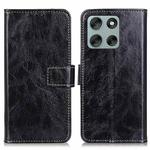 For Motorola Moto G86 5G Retro Crazy Horse Texture Leather Phone Case(Black)