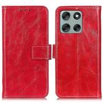 For Motorola Moto G86 5G Retro Crazy Horse Texture Leather Phone Case(Red)
