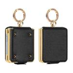 For Samsung Galaxy Z Flip7 VIETAO Colorful PU Leather Phone Case with Ring(Black)