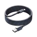 REMAX CB01 3A USB to 8 Pin Aluminum Alloy Braided Fast Charging Data Cable with LED Light, Length: 1.2m(Black)