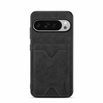 For Google Pixel 10 Pro XL Denior D06 PU Back Cover Card Slot Holder Phone Case(Black)