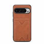 For Google Pixel 10 Pro XL Denior D06 PU Back Cover Card Slot Holder Phone Case(Brown)