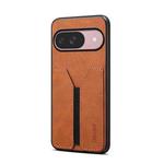 For Google Pixel 10 Pro / Pixel 10 Denior D07 DV Elastic Card Slot PU Back Cover Phone Case(Brown)