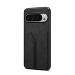 For Google Pixel 10 Pro XL Denior D07 DV Elastic Card Slot PU Back Cover Phone Case(Black)
