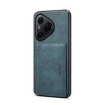 For Huawei Pura 80 Pro 5G Denior D08 PU Single Card Slot Holder Phone Case(Blue)