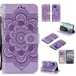 For Motorola Moto G 5G Plus Mandala Embossing Pattern Horizontal Flip PU Leather Case with Holder & Card Slots & Walle & Lanyard(Purple)