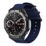 For Amazfit T-Rex 3 xDfind Ring Buckle Nylon Canvas Watch Band(Midnight Blue)