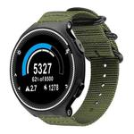 For Garmin Forerunner 235/220/620/630 xDfind Ring Buckle Nylon Canvas Watch Band(Army Green)