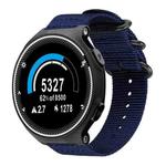 For Garmin Forerunner 235/220/620/630 xDfind Ring Buckle Nylon Canvas Watch Band(Midnight Blue)