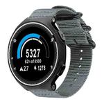 For Garmin Forerunner 235/220/620/630 xDfind Ring Buckle Nylon Canvas Watch Band(Grey)