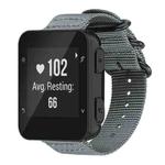 For Garmin Forerunner 35 / 30 / 35J xDfind Ring Buckle Nylon Canvas Watch Band(Grey)