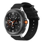 For Samsung Galaxy Watch8 / 8 Classic xDfind Ring Buckle Nylon Canvas Watch Band(Black)