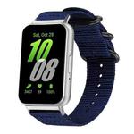 For Samsung Galaxy Fit3 SM-R390 xDfind Ring Buckle Nylon Canvas Watch Band(Midnight Blue)