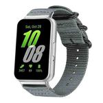 For Samsung Galaxy Fit3 SM-R390 xDfind Ring Buckle Nylon Canvas Watch Band(Grey)