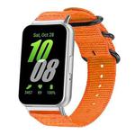 For Samsung Galaxy Fit3 SM-R390 xDfind Ring Buckle Nylon Canvas Watch Band(Orange)