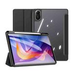 For Xiaomi Redmi Pad 2 DUX DUCIS TOBY Series Antiskid Leather Tablet Case with Sleep / Wake-up Function(Black)