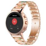 18mm xDfind Three Beads Metal Resin Watch Band(Rose Gold Green)